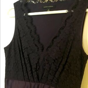 Banana Republic purple lace sleeveless plum midi dress